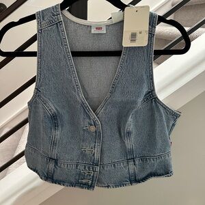 Levi's Denim Vest - Blue - Large